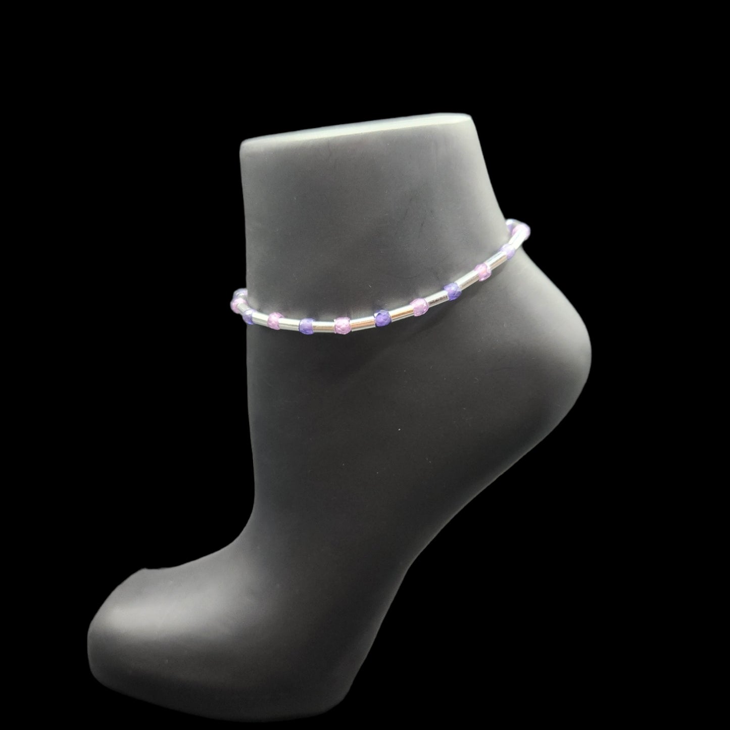 Silver Slider Anklets