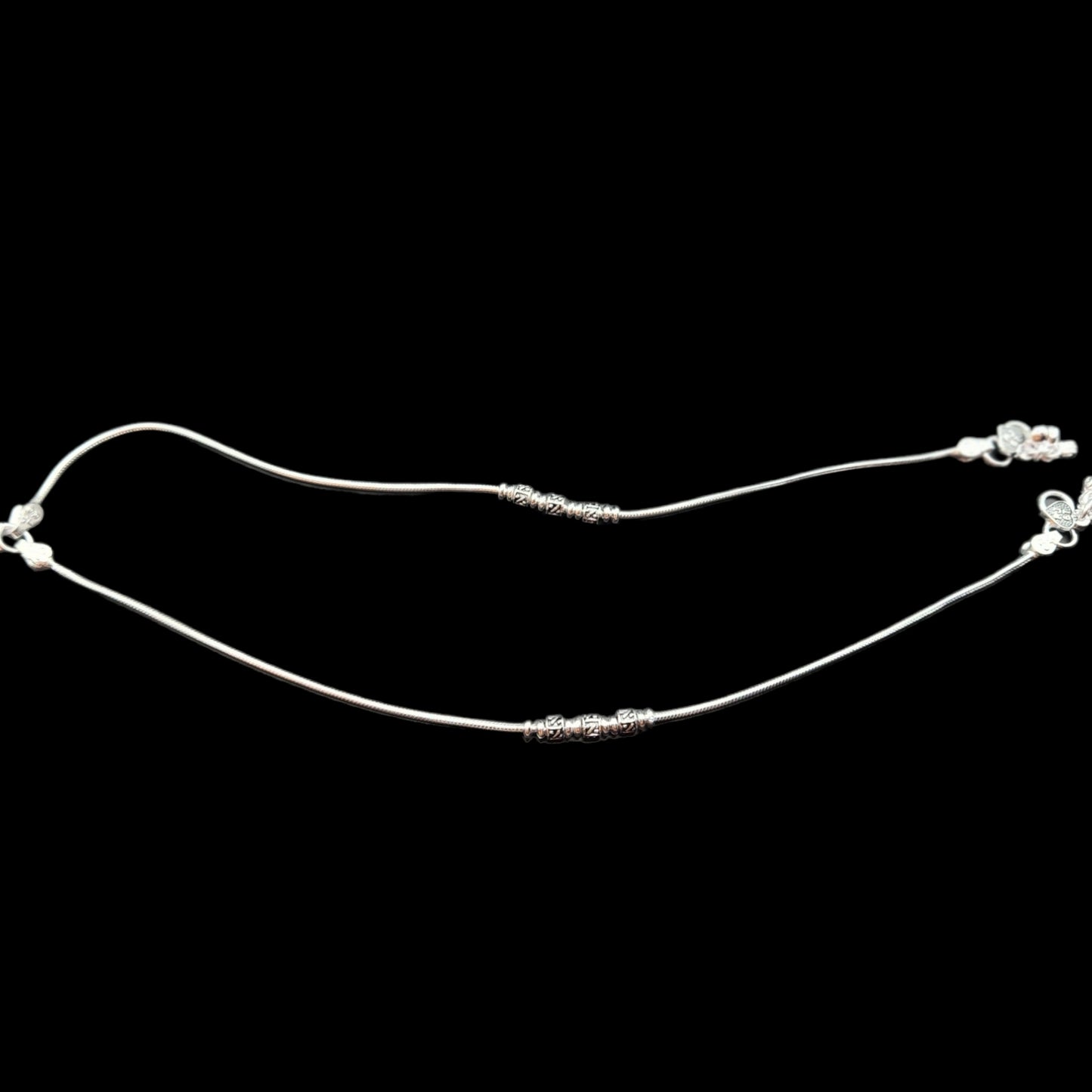 Silver Anklets.