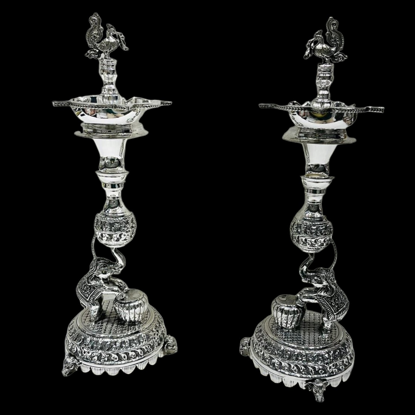 Silver standing Deepam