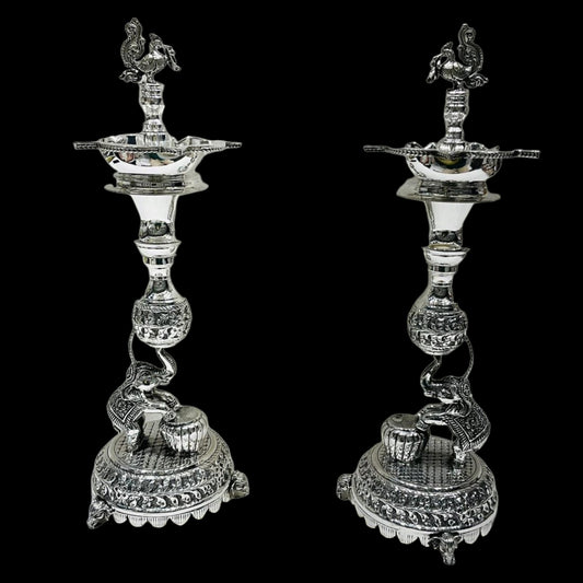 Silver standing Deepam