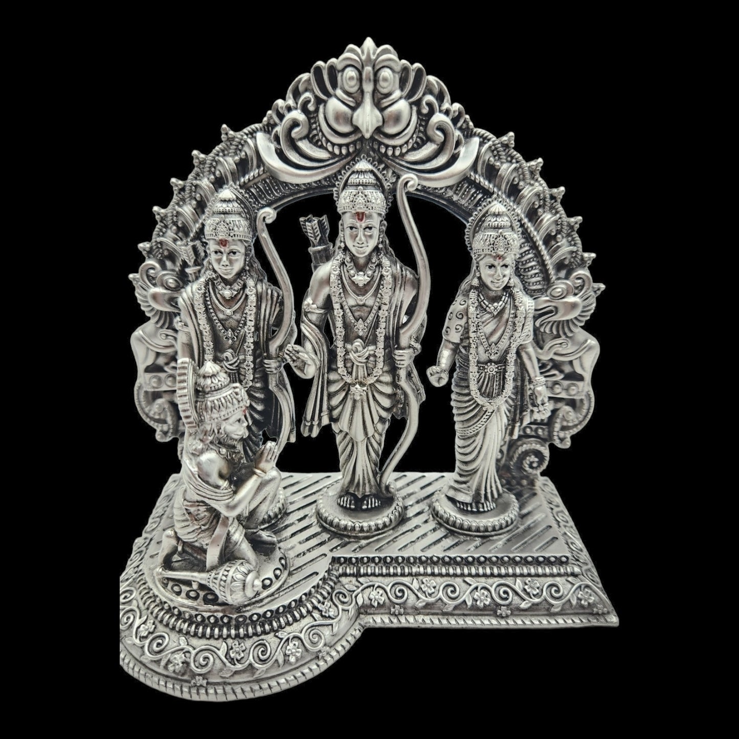 925 Silver Ramdarbar Idol in Antique Polish.