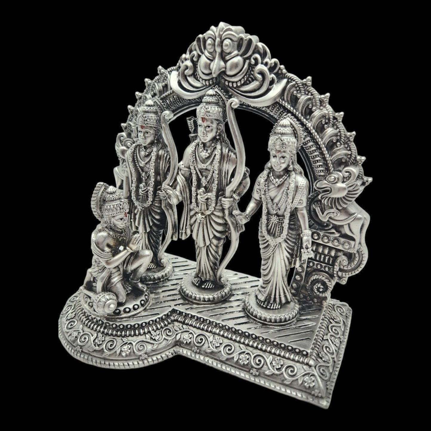 925 Silver Ramdarbar Idol in Antique Polish.