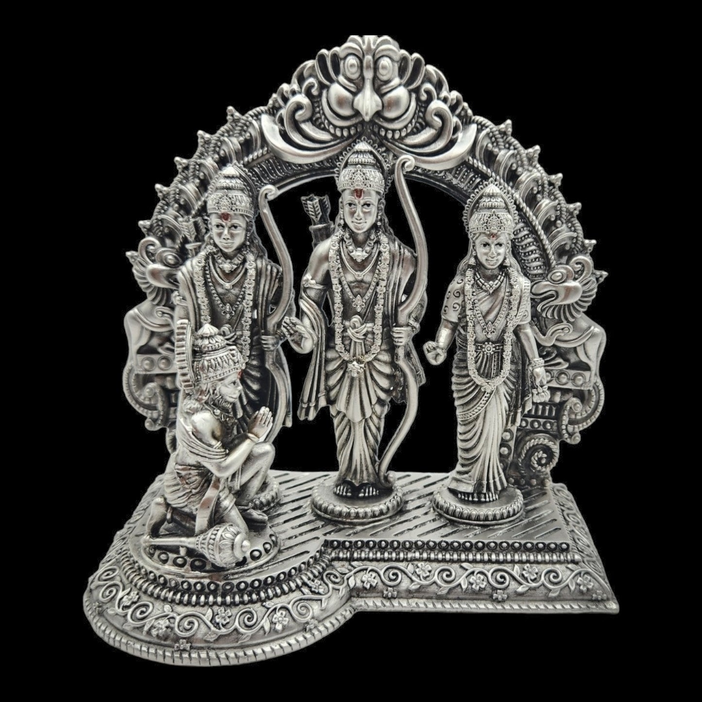 925 Silver Ramdarbar Idol in Antique Polish.