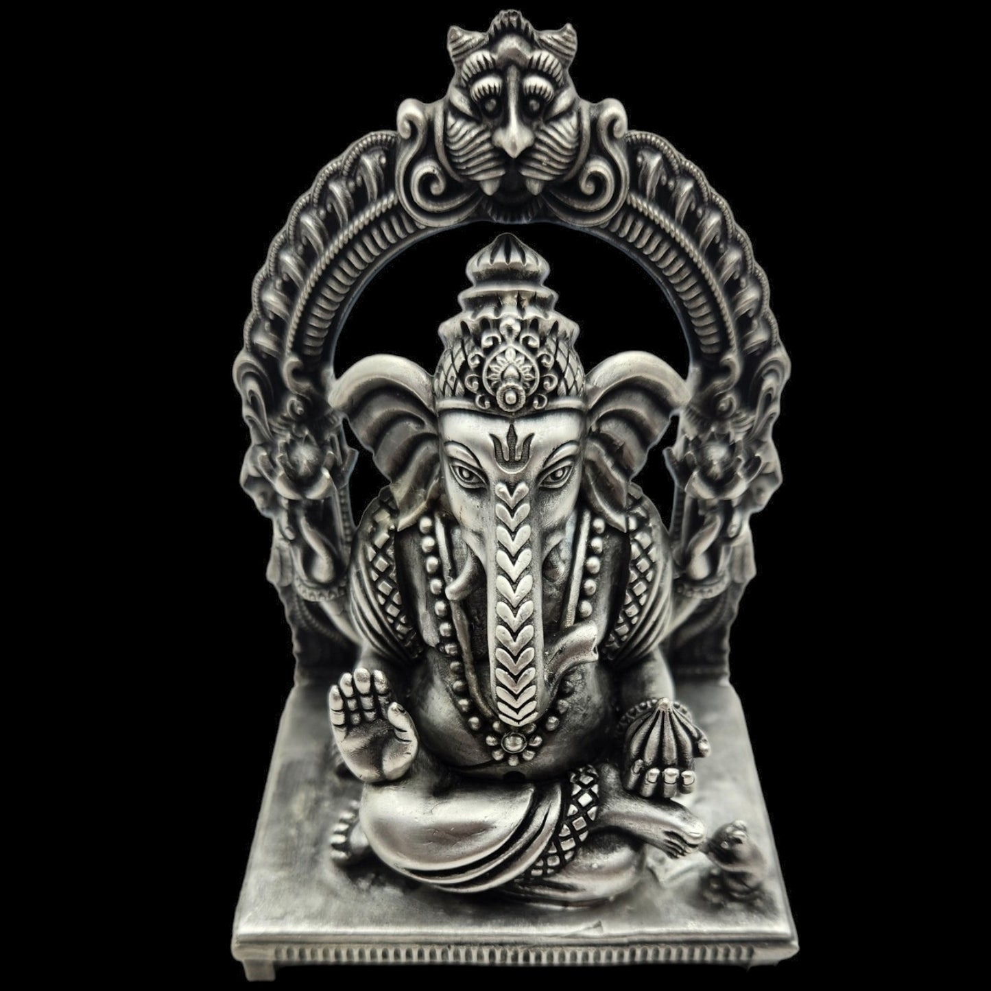 925 Silver Ganeshji Idol.