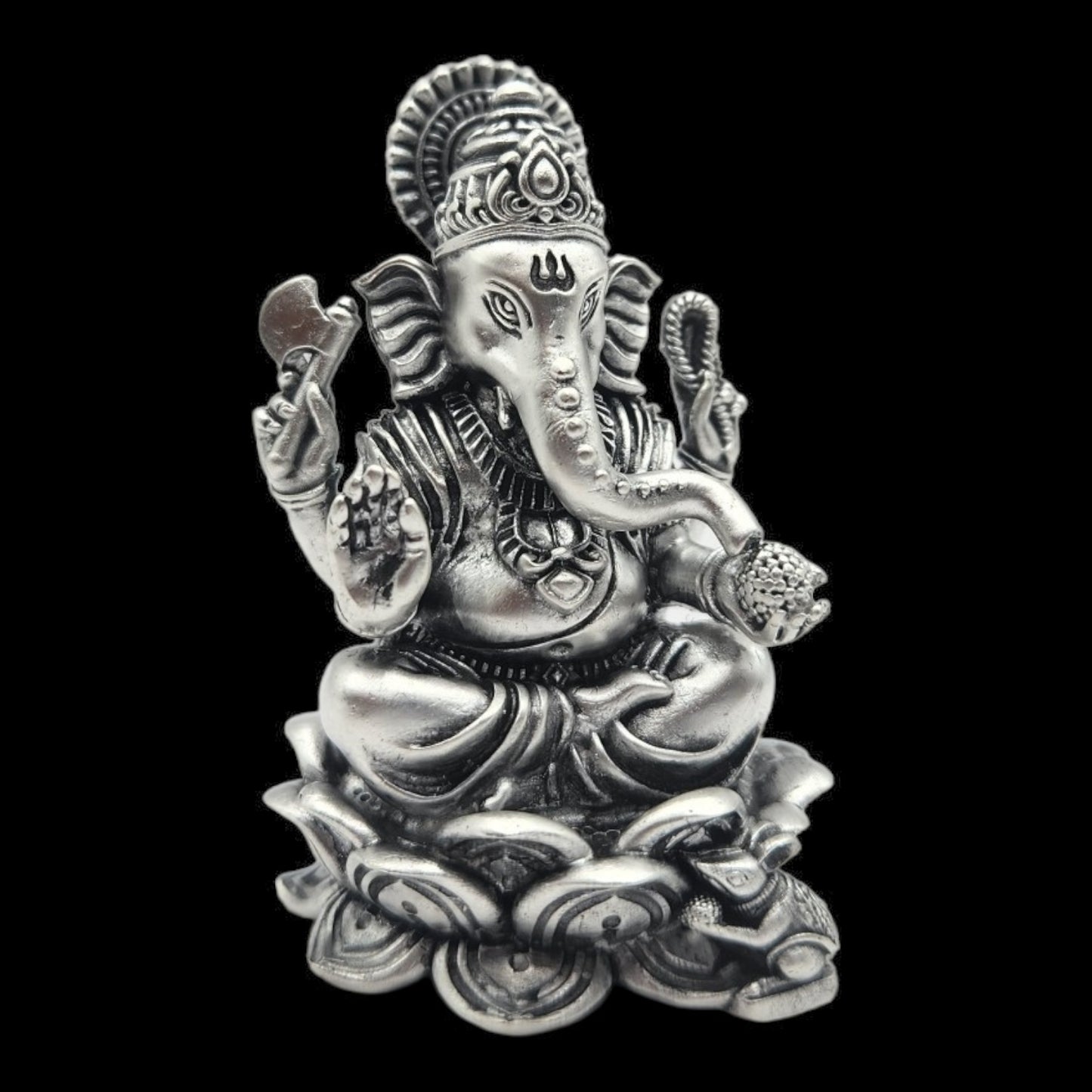 925 Silver Ganeshji Idol.