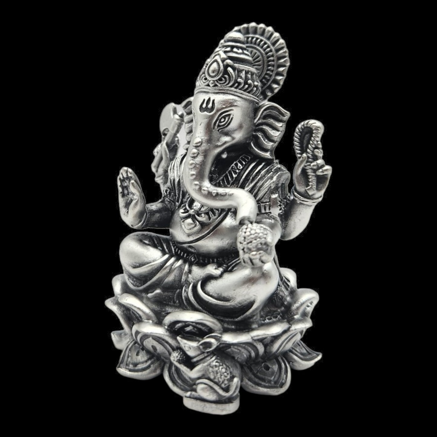 925 Silver Ganeshji Idol.