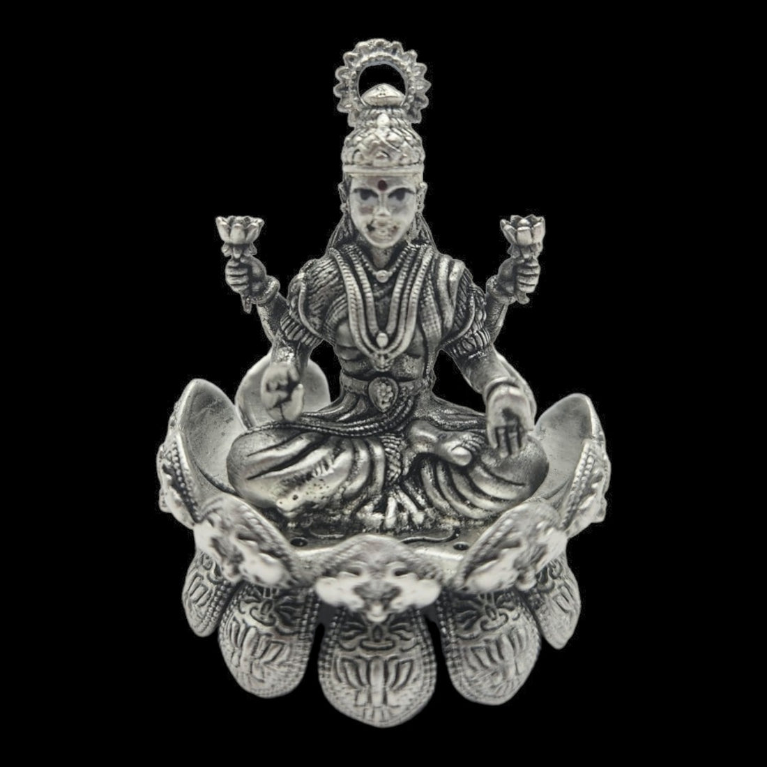 925 Silver   Goddess Laxmi Idol. 