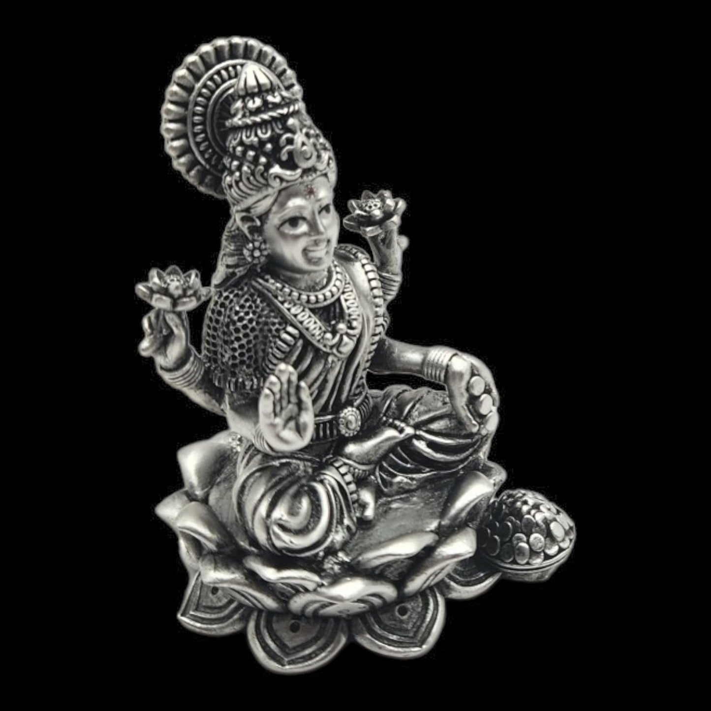 925 Silver  Goddess Laxmi Idol. 