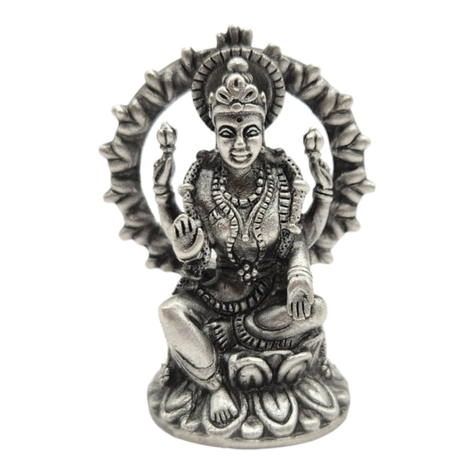 925 Silver Goddess Laxmi Idol.