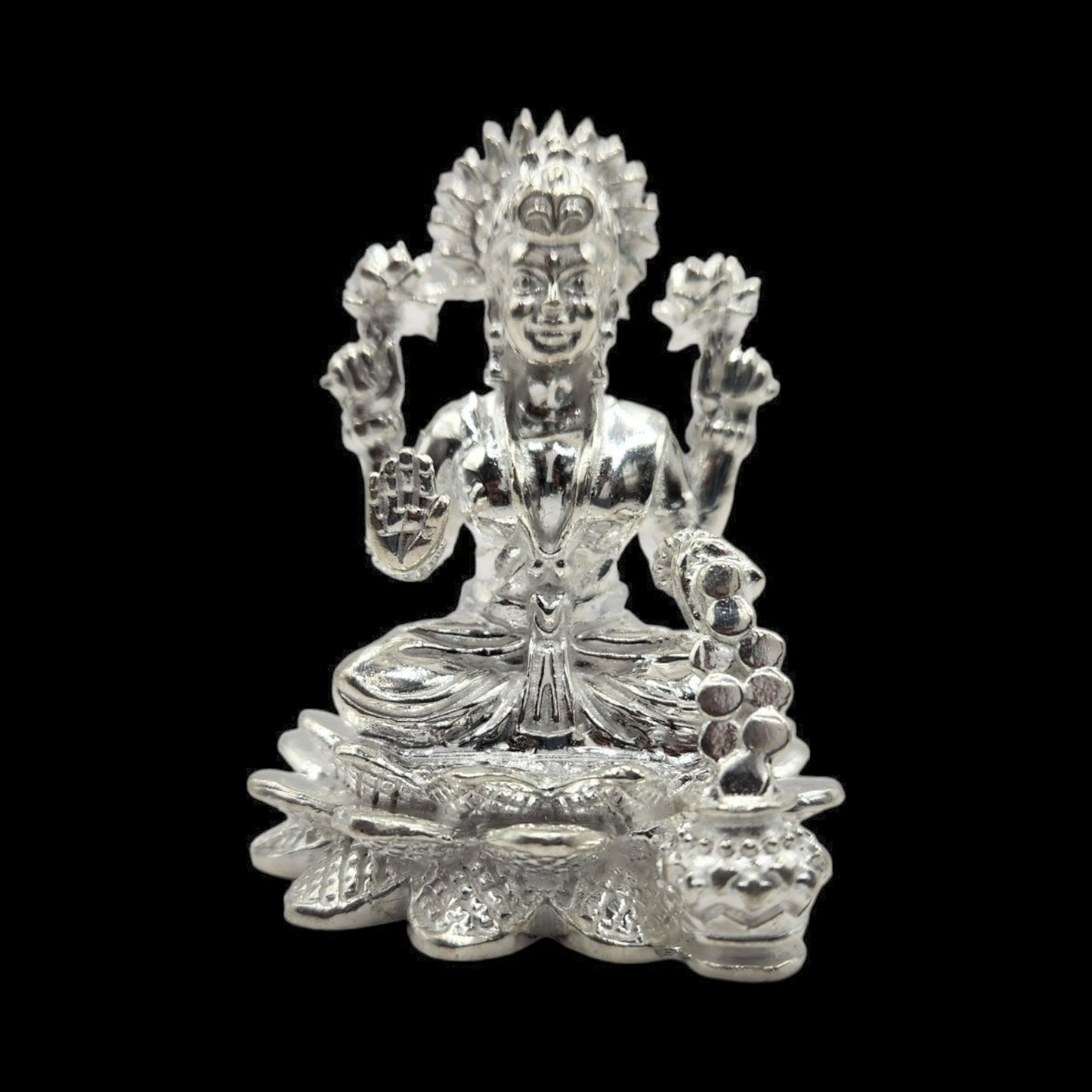 925 Silver  Goddess Laxmi Solid  Idol. 