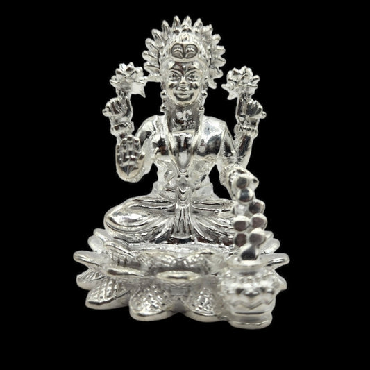 925 Silver  Goddess Laxmi Solid  Idol. 