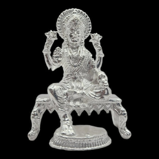 925 Silver Goddess Laxmi  Solid Idol. 