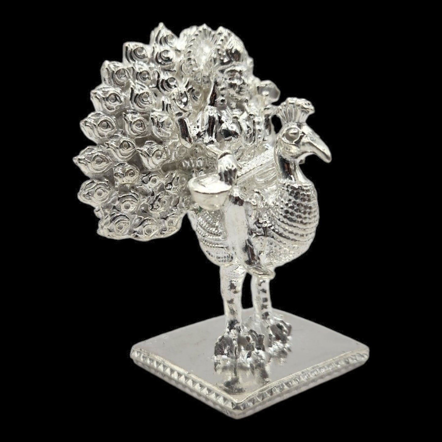 925 Silver Goddess Saraswati solid Idol.