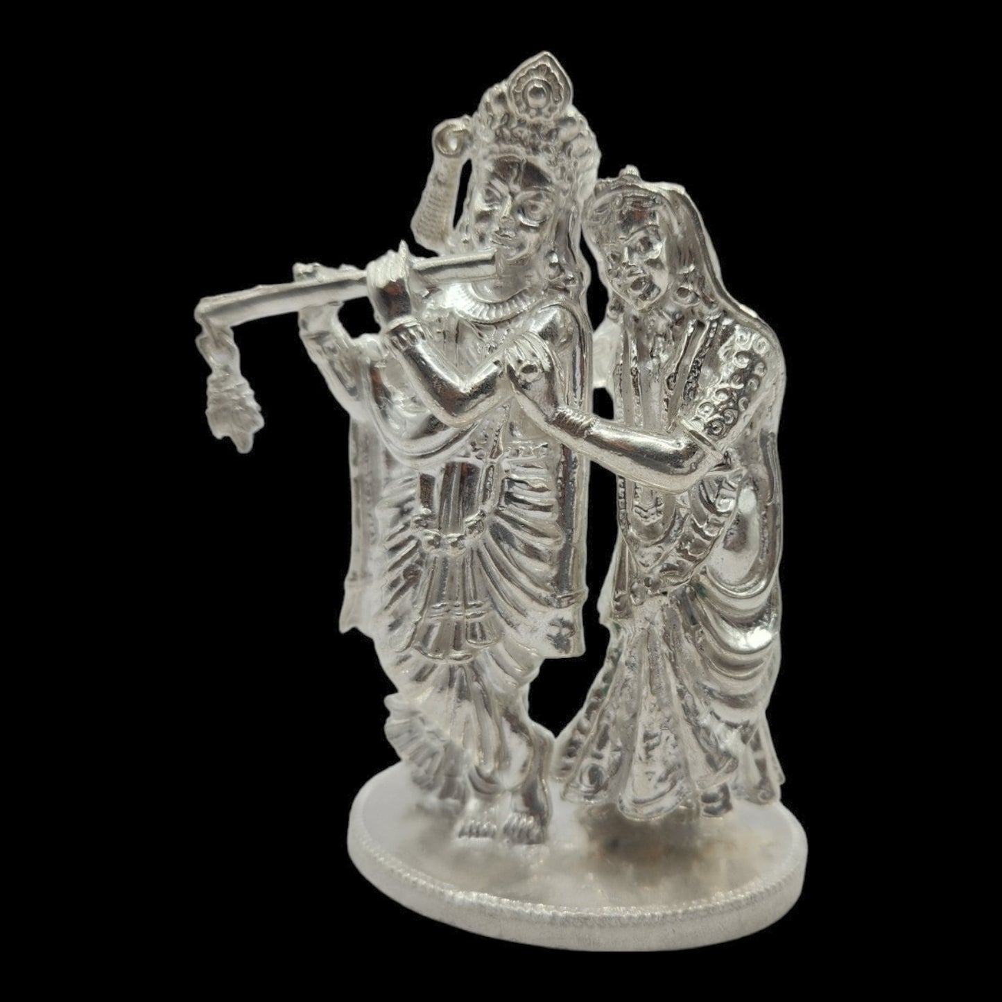 925 Silver Lord Radha Krishna Solid Idol