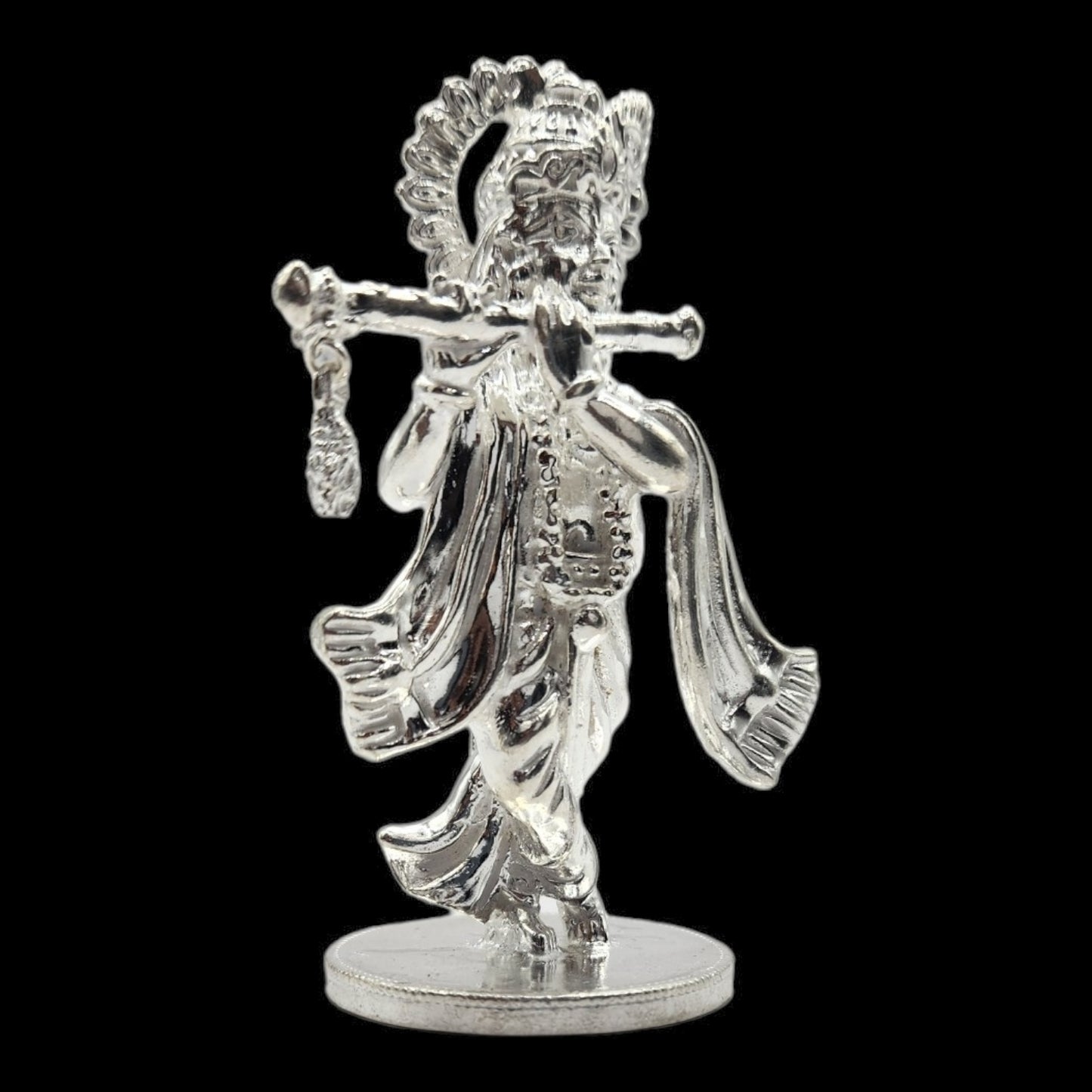 925 Silver Lord Krishna Solid Idol