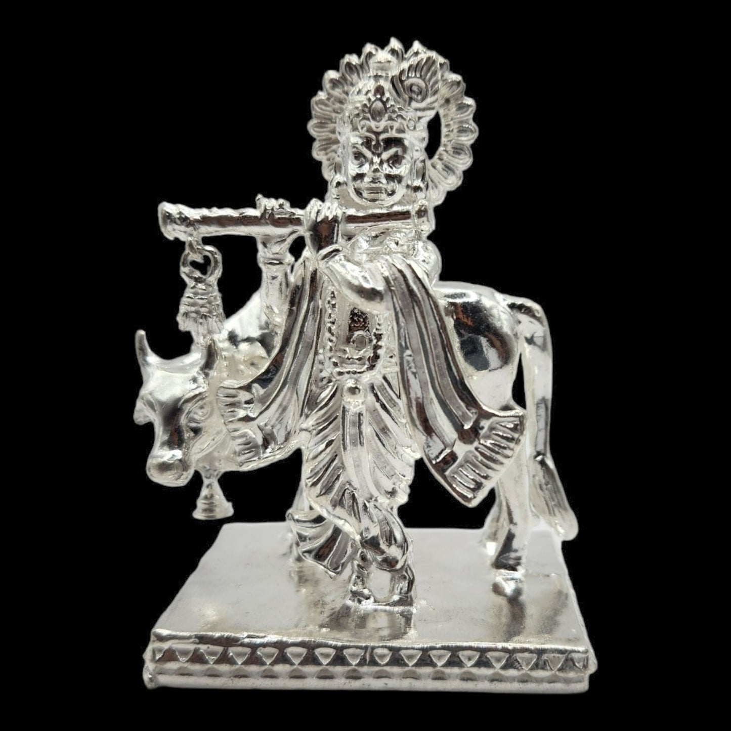 925 Silver Lord Krishna Solid Idol