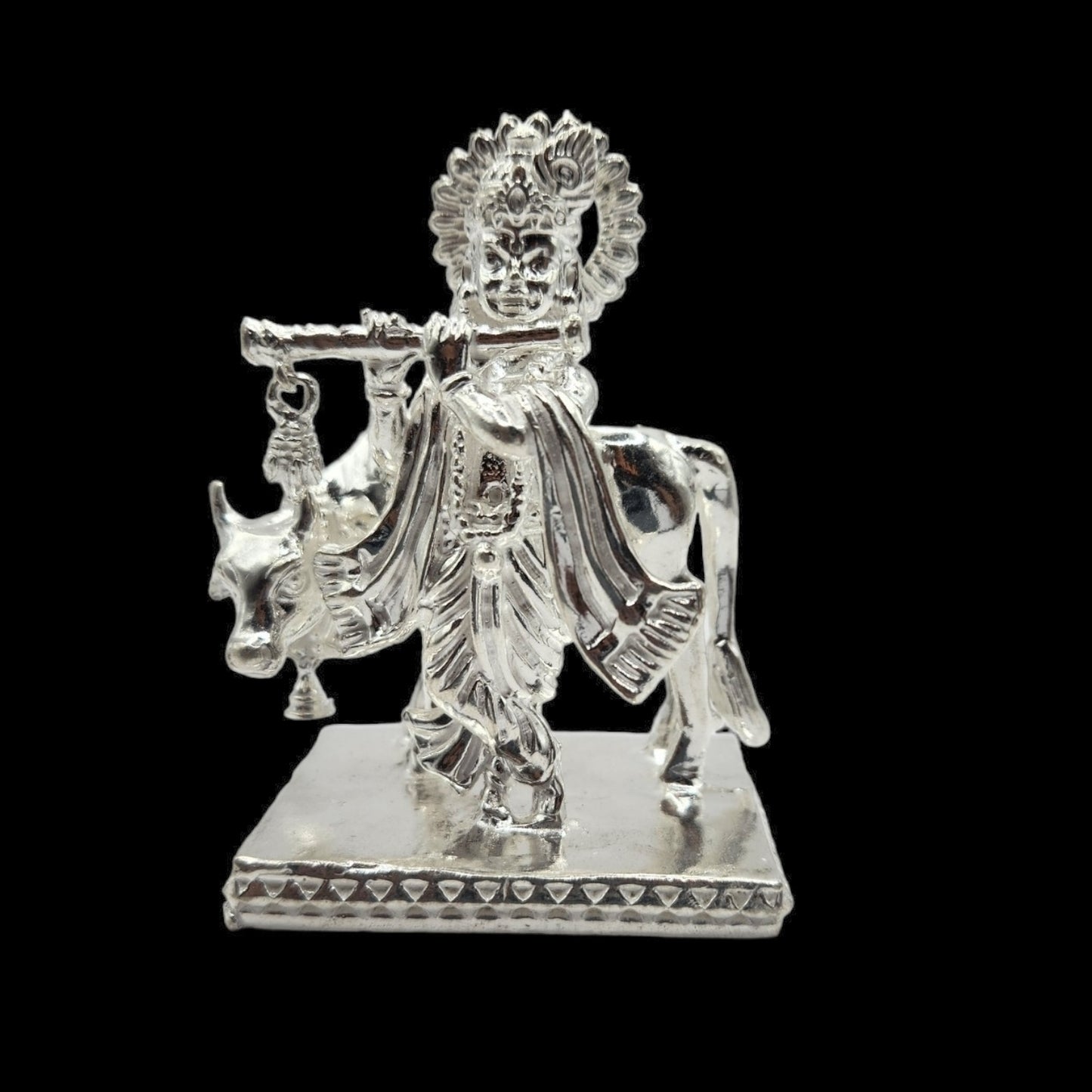 925 Silver Lord Krishna Solid Idol