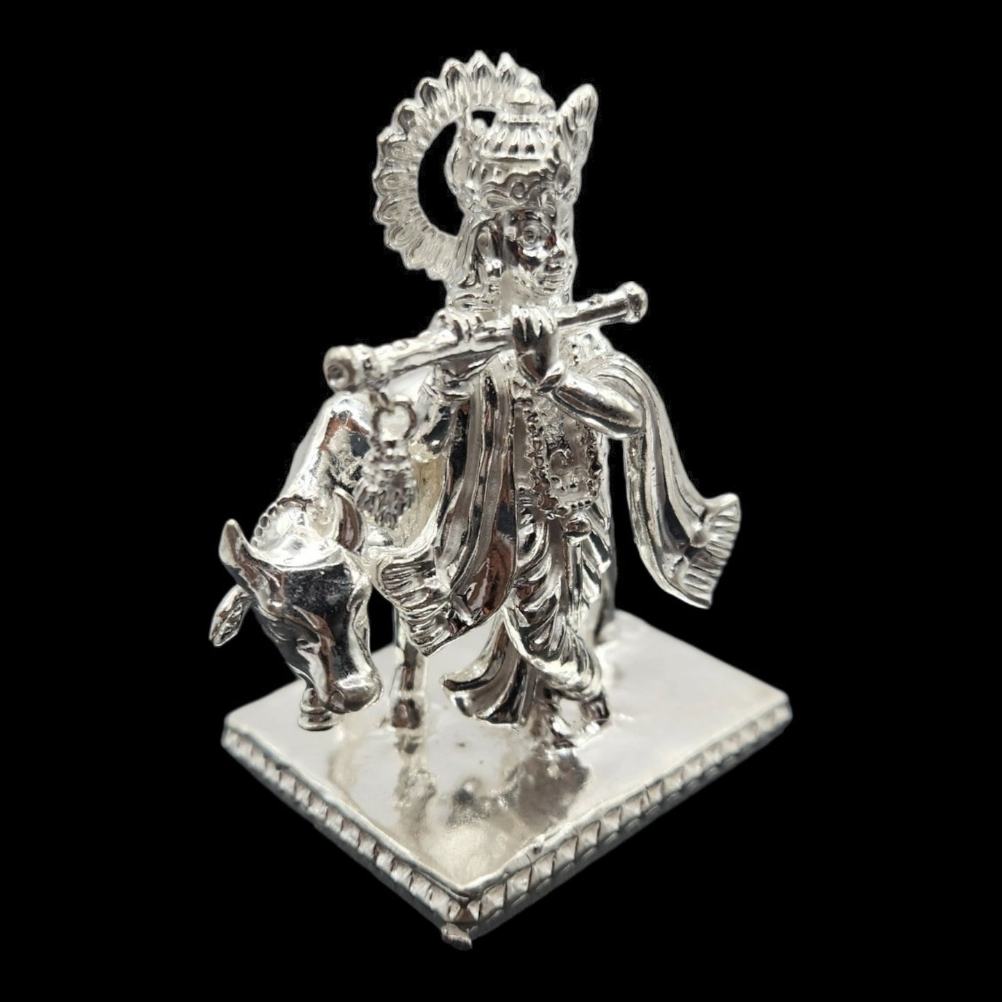 925 Silver Lord Krishna Solid Idol