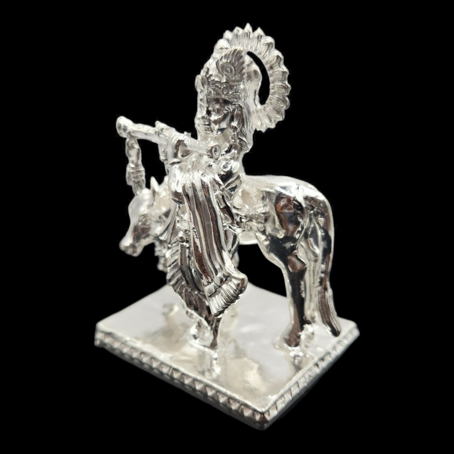 925 Silver Lord Krishna Solid Idol