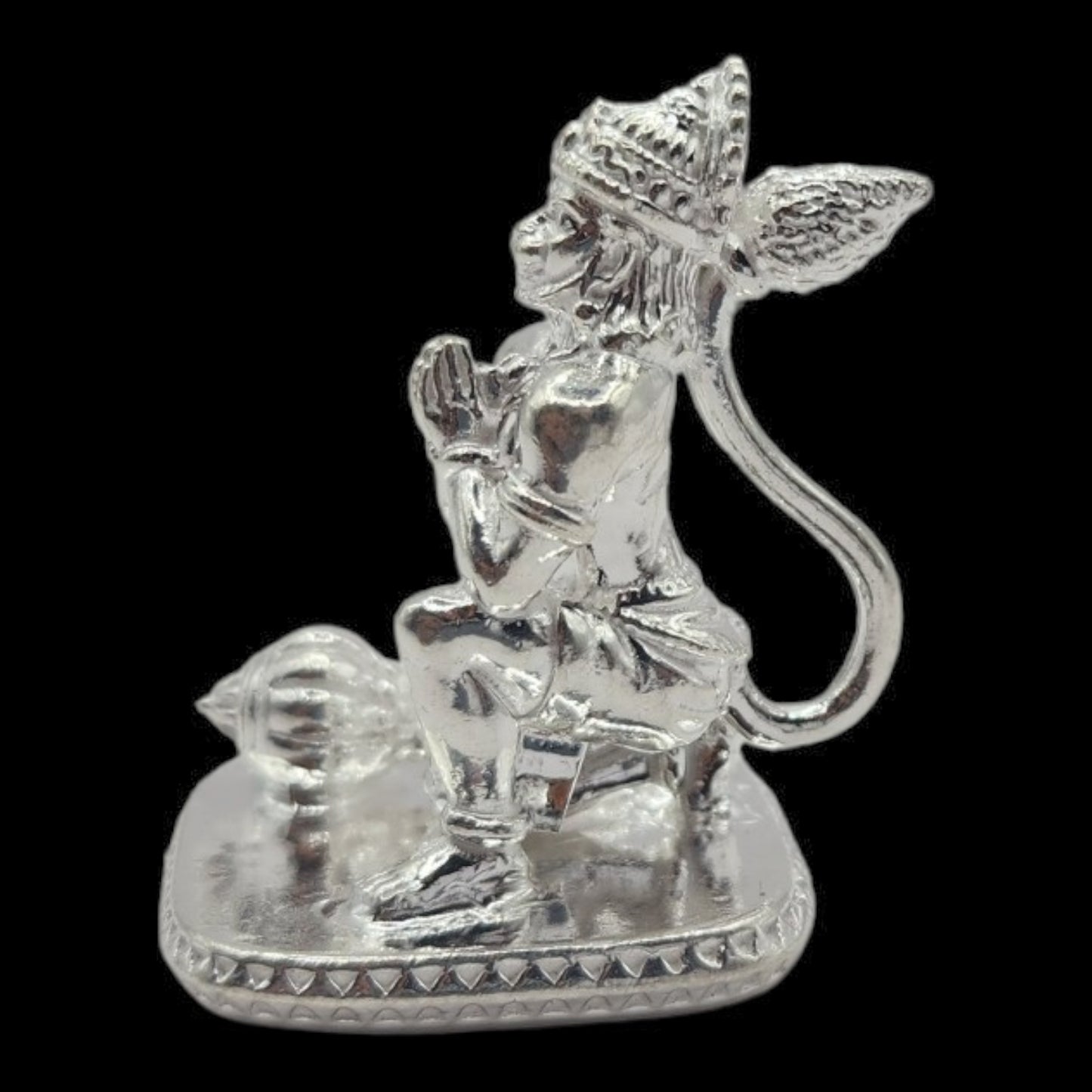 925 Silver Lord Hanuman Solid Idol