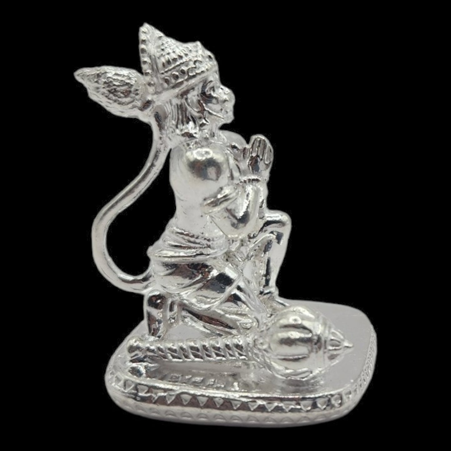 925 Silver Lord Hanuman Solid Idol