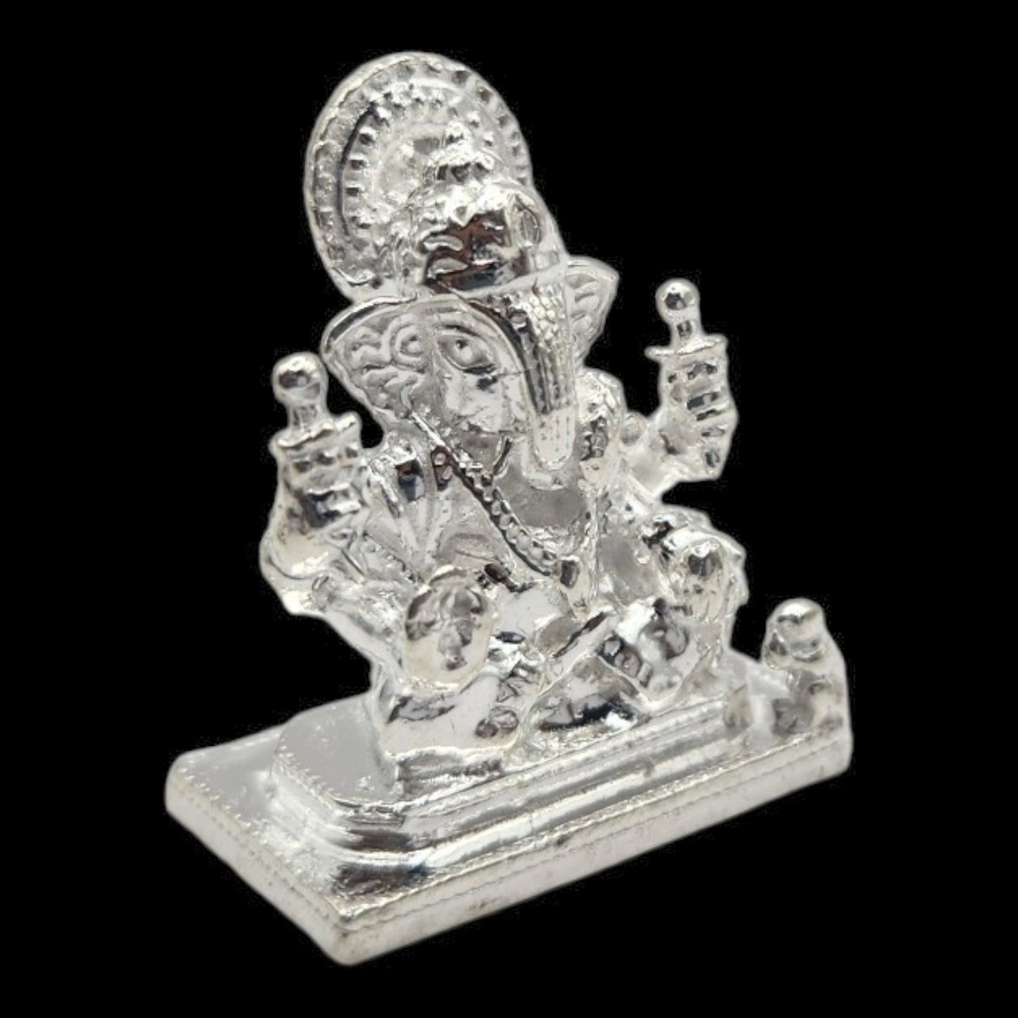 925 Silver Lord Ganesha Solid Idol