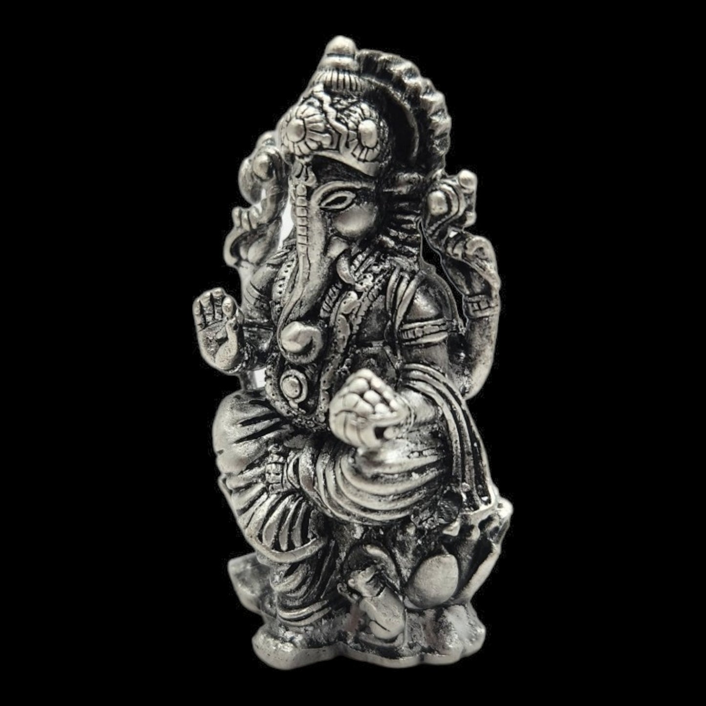 925 Silver Lord Ganesha Solid Idol