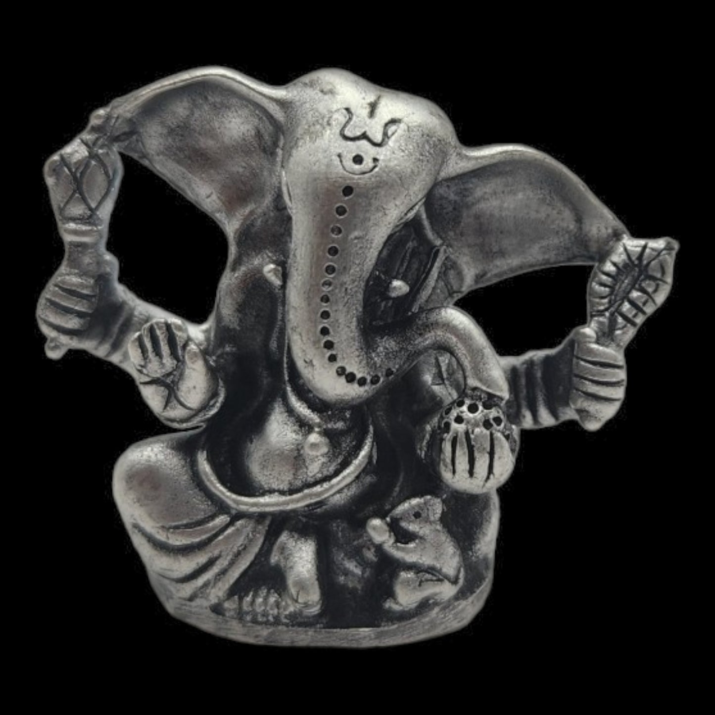 925 Silver Lord Ganesha Solid Idol