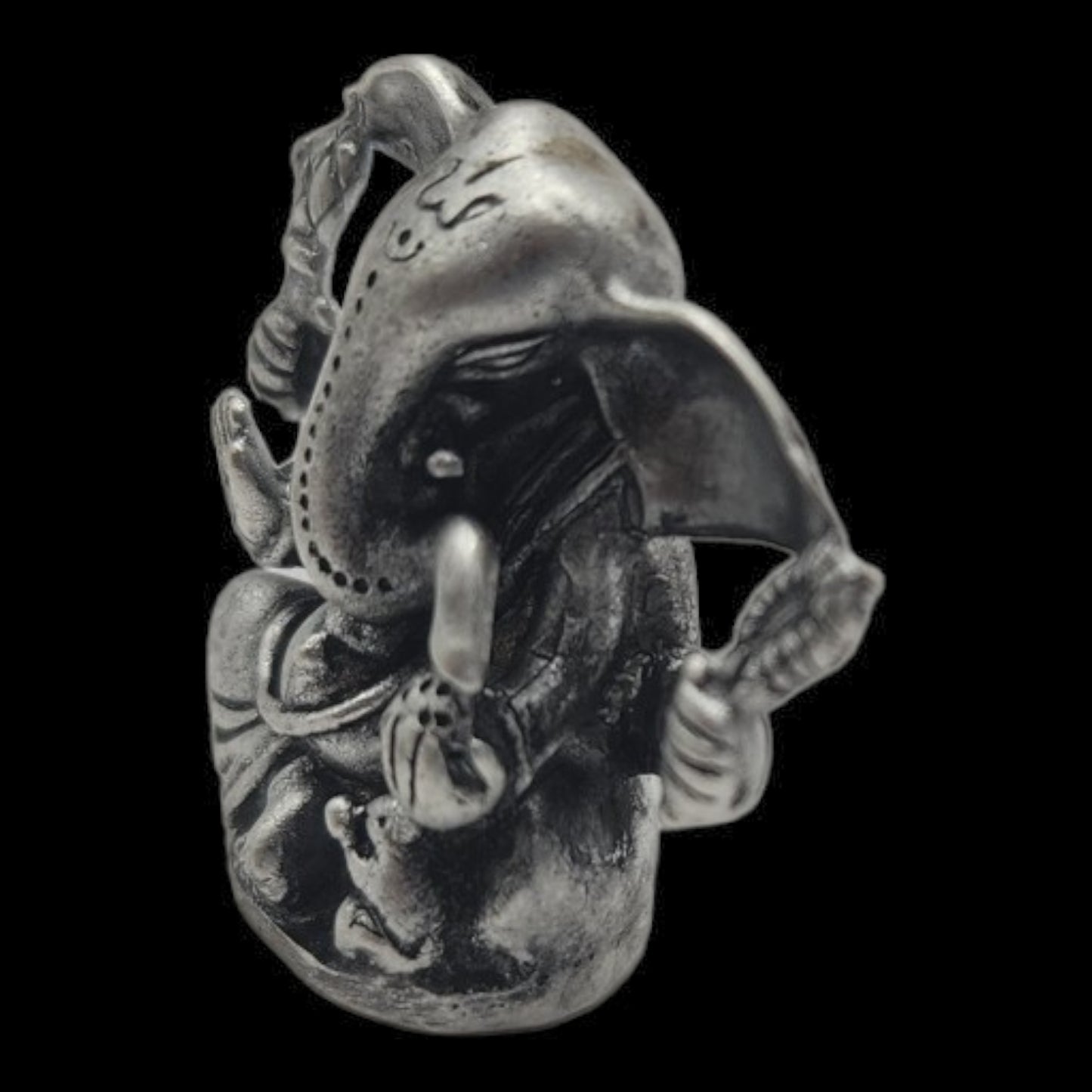 925 Silver Lord Ganesha Solid Idol