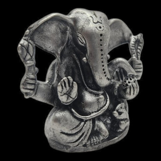 925 Silver Lord Ganesha Solid Idol