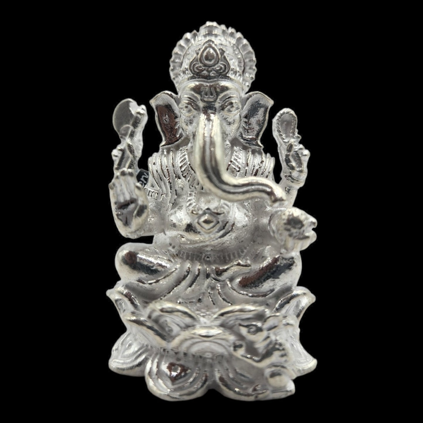 Silver Lord Ganesha Solid Idol