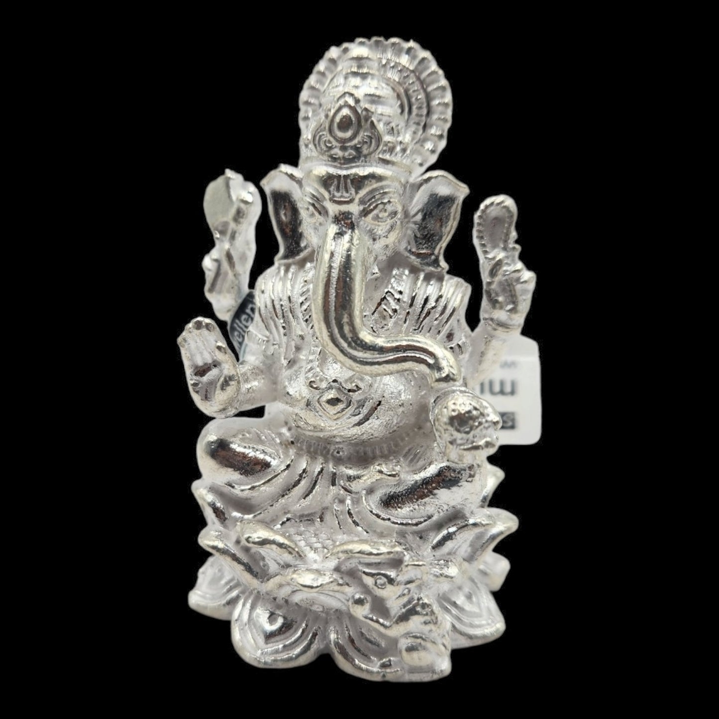 Silver Lord Ganesha Solid Idol