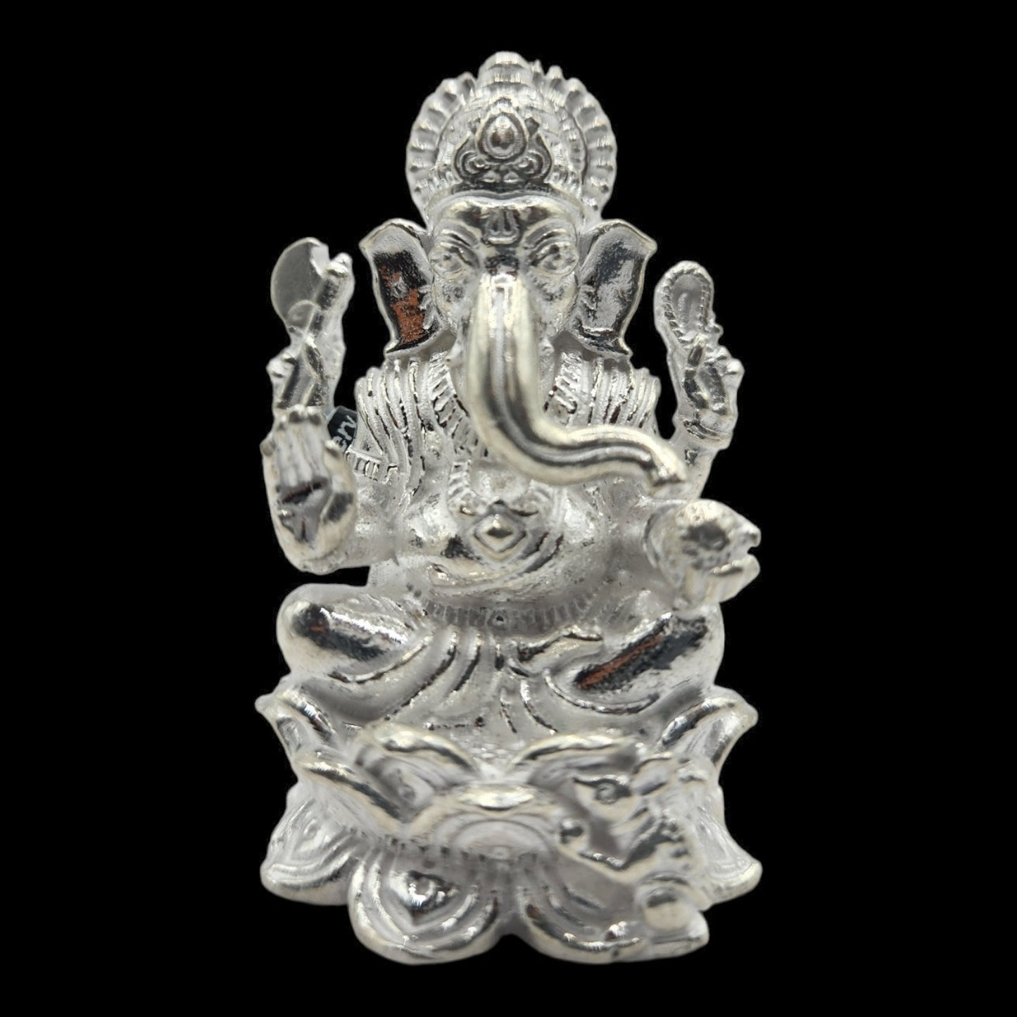 Silver Lord Ganesha Solid Idol