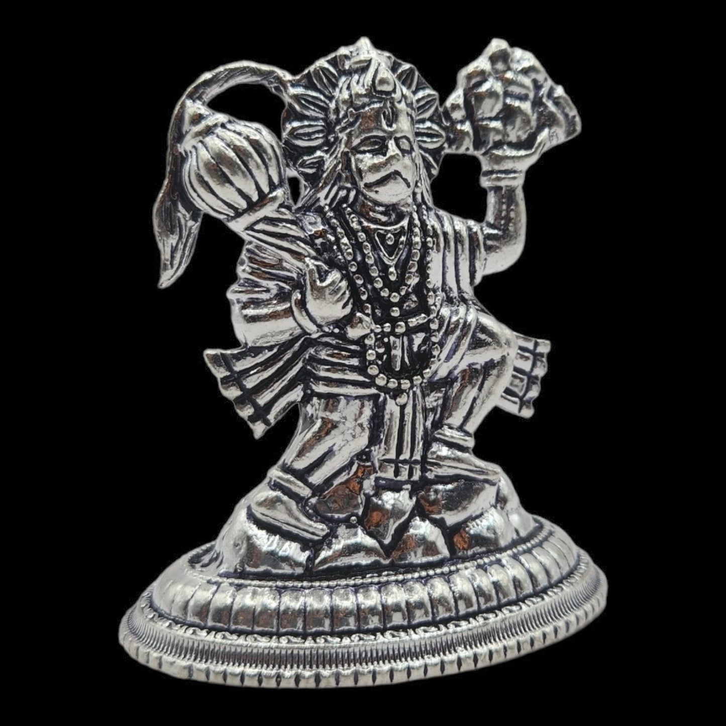 Silver Shree Hanuman Solid Idol