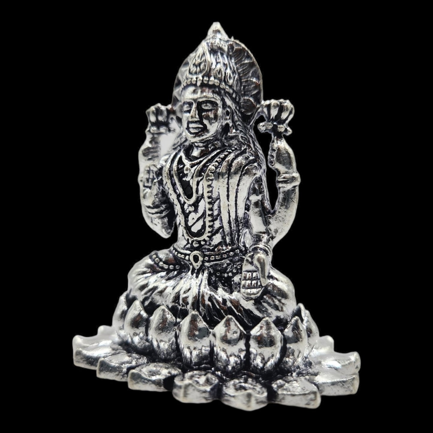 Silver Goddess Laxmi Idol