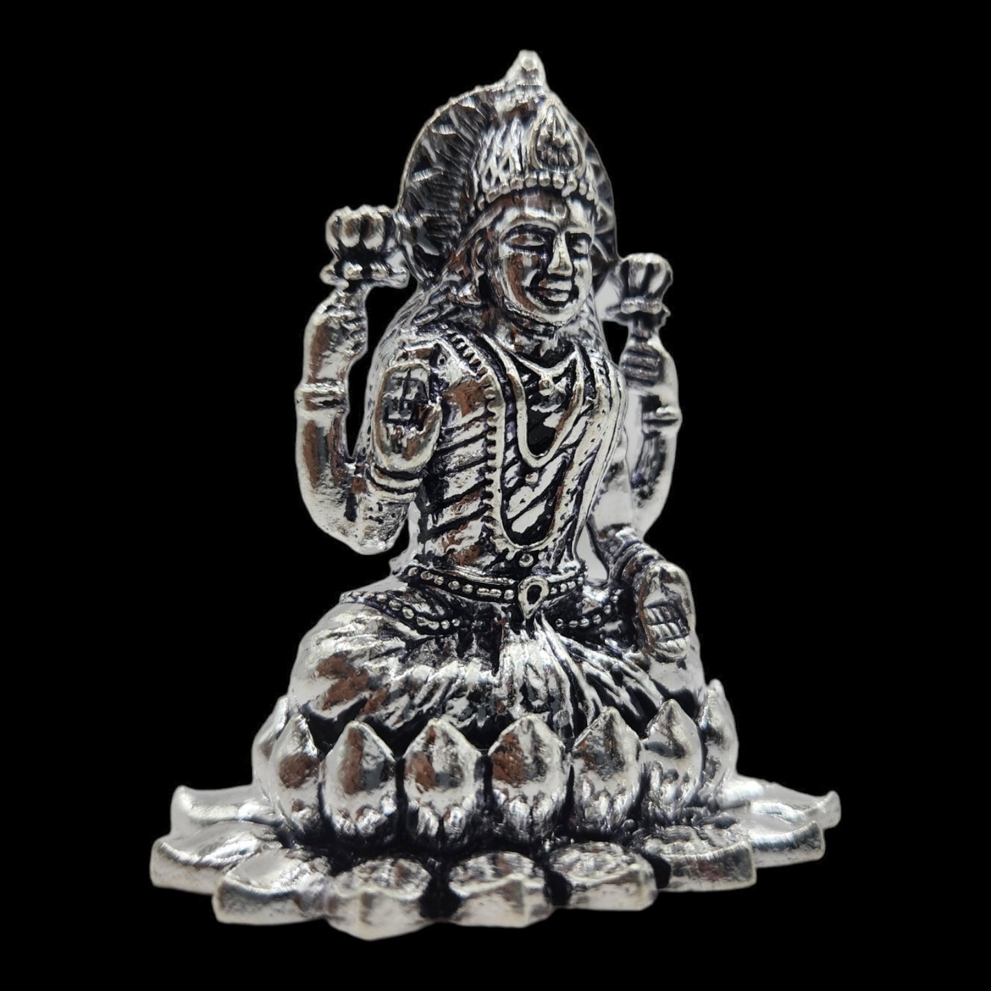 Silver Goddess Laxmi Idol