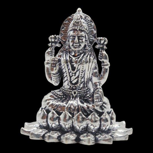 Silver Goddess Laxmi Idol