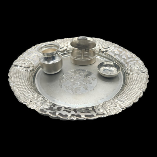 Silver Pooja Thali