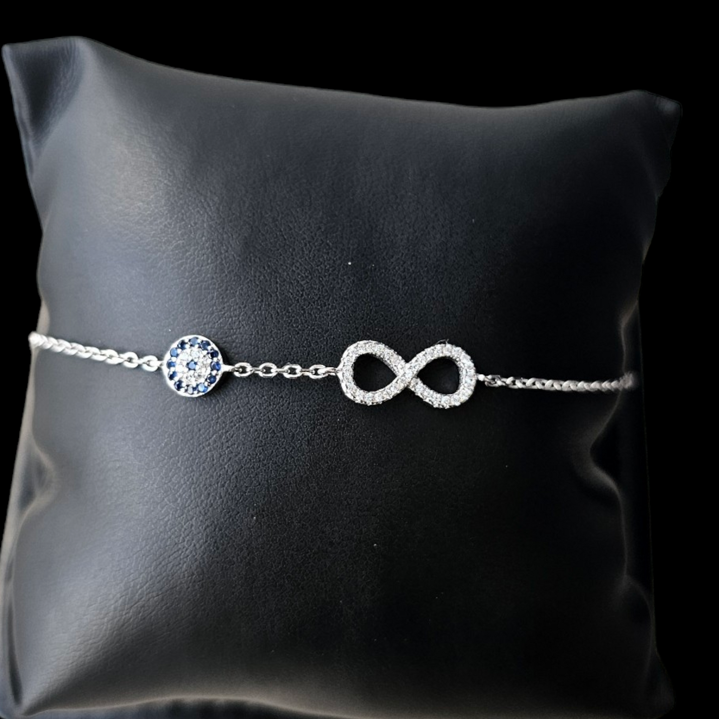 925 sterling Silver infinity bracelet