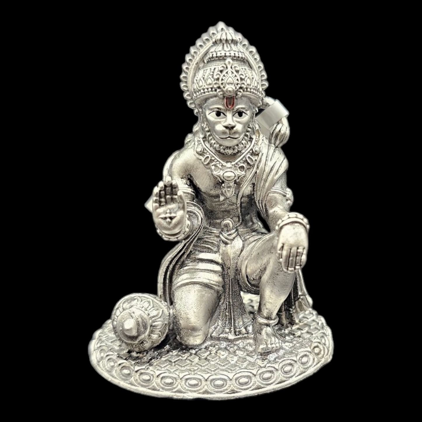 Hanuman ji 3D Solid Idol in  925 Silver