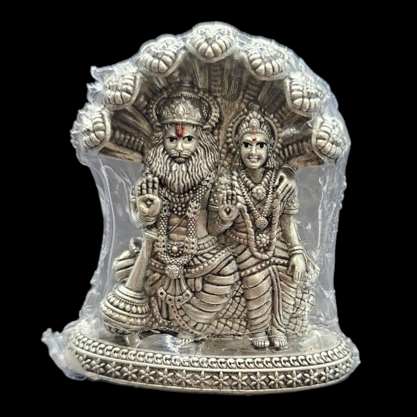 925 silver Laxmi Narasimha avatar with Sheshnag Idol