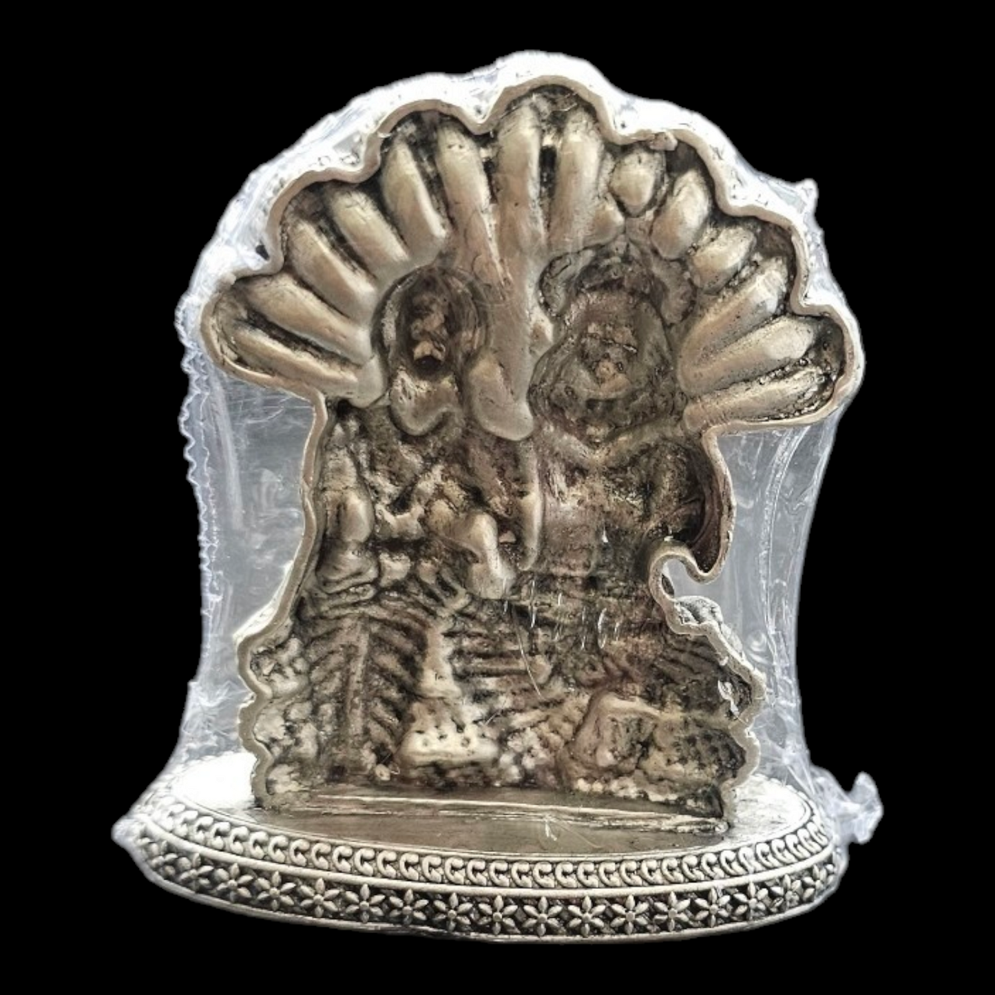 925 silver Laxmi Narasimha avatar with Sheshnag Idol