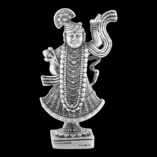 925 Silver Shreenath ji Nathdwara Temple Statue