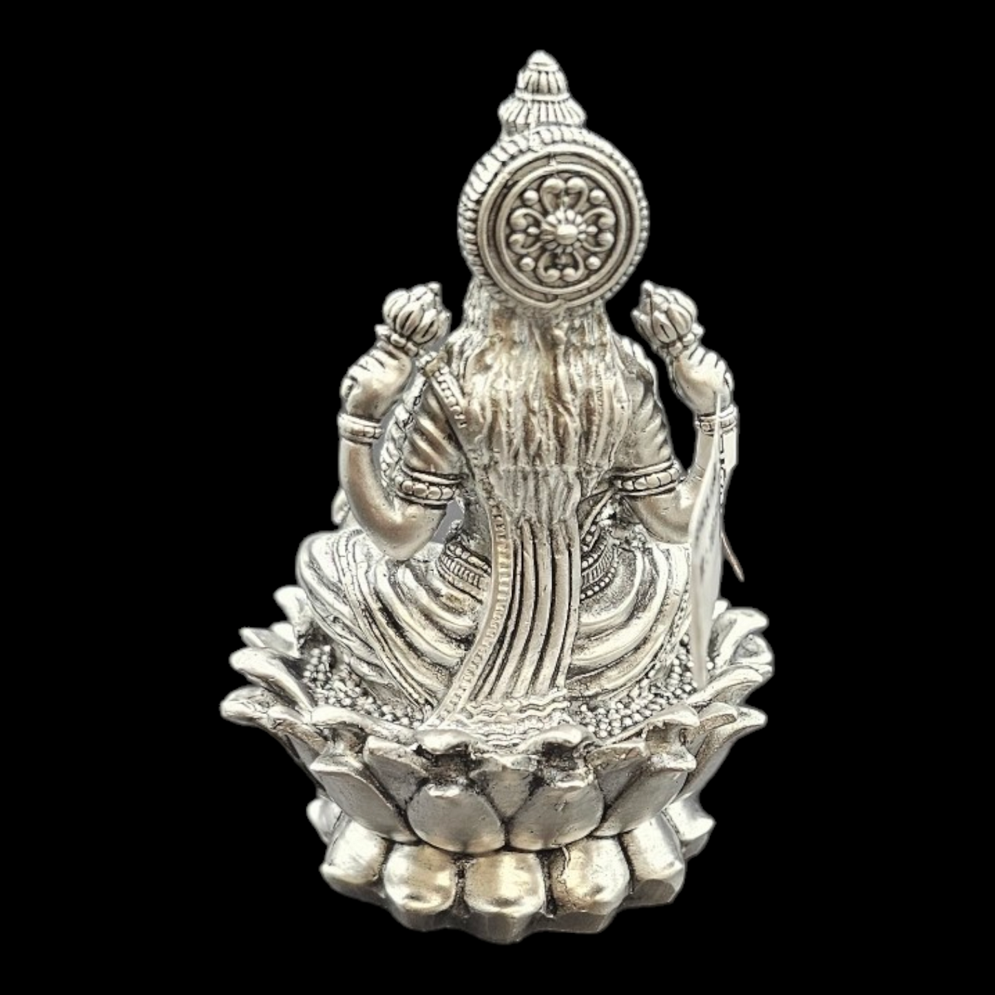 925 Silver 3D Laxmiji idol on Lotus