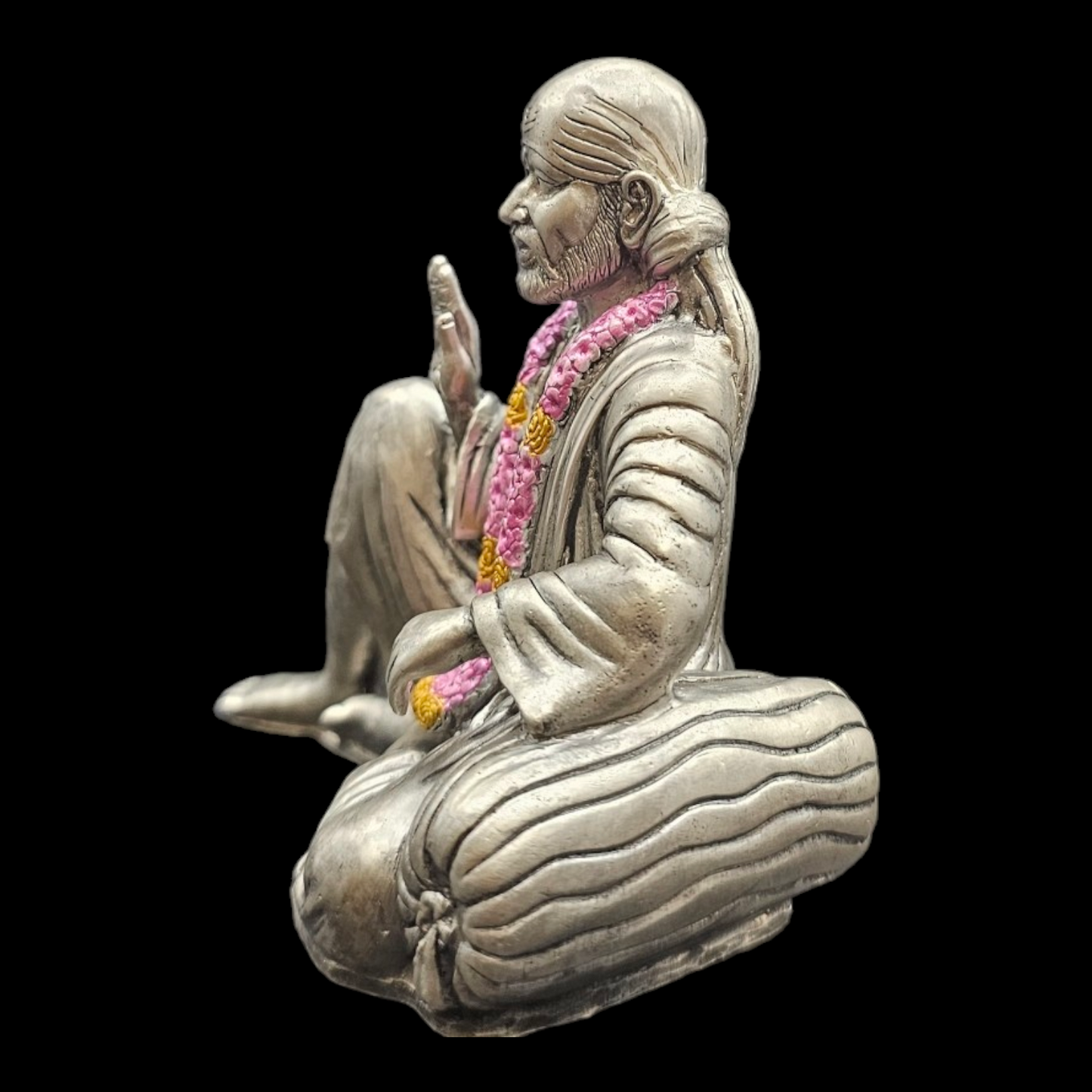 Pure silver sai baba solid Idol