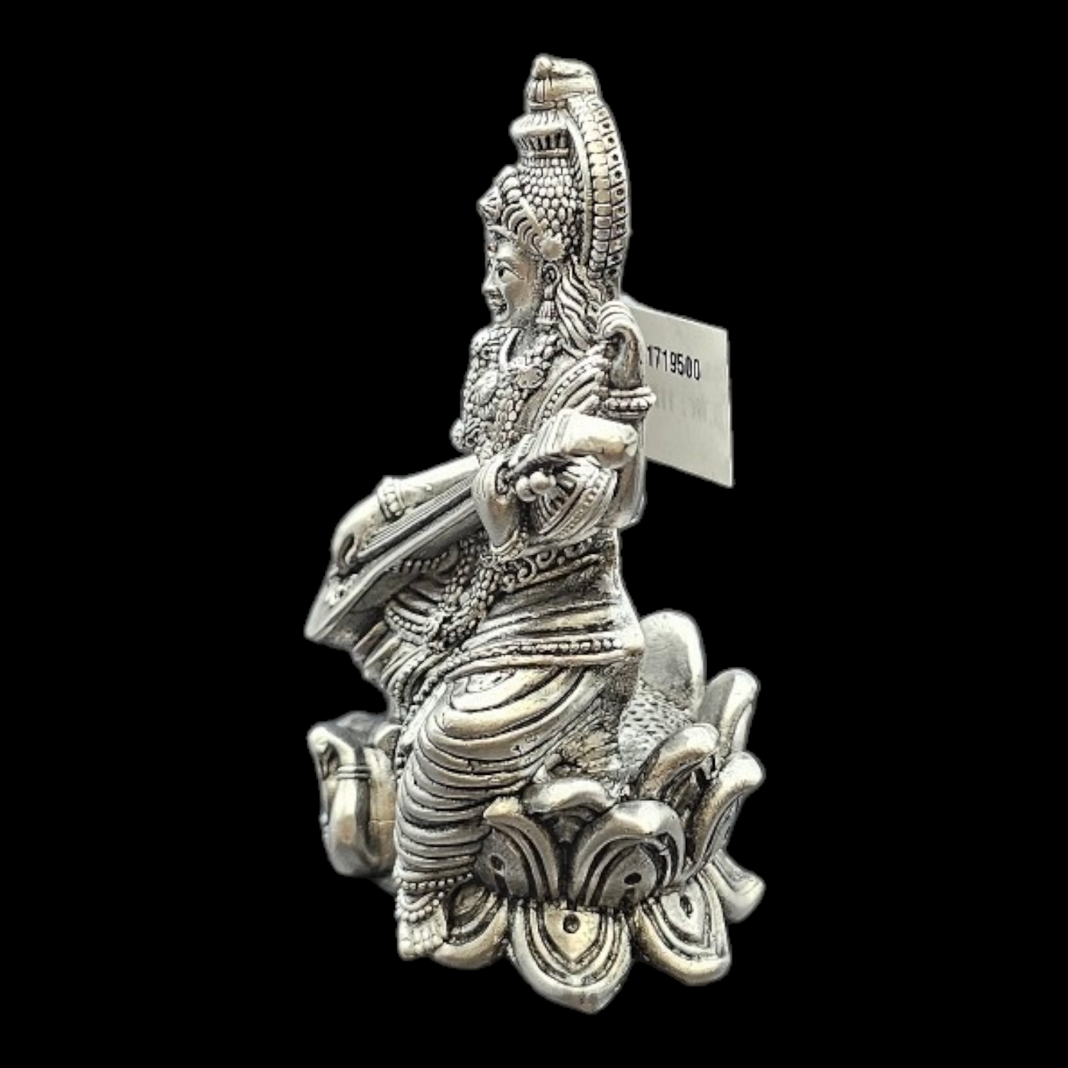 925 silver Goddess Saraswati 2D Idol