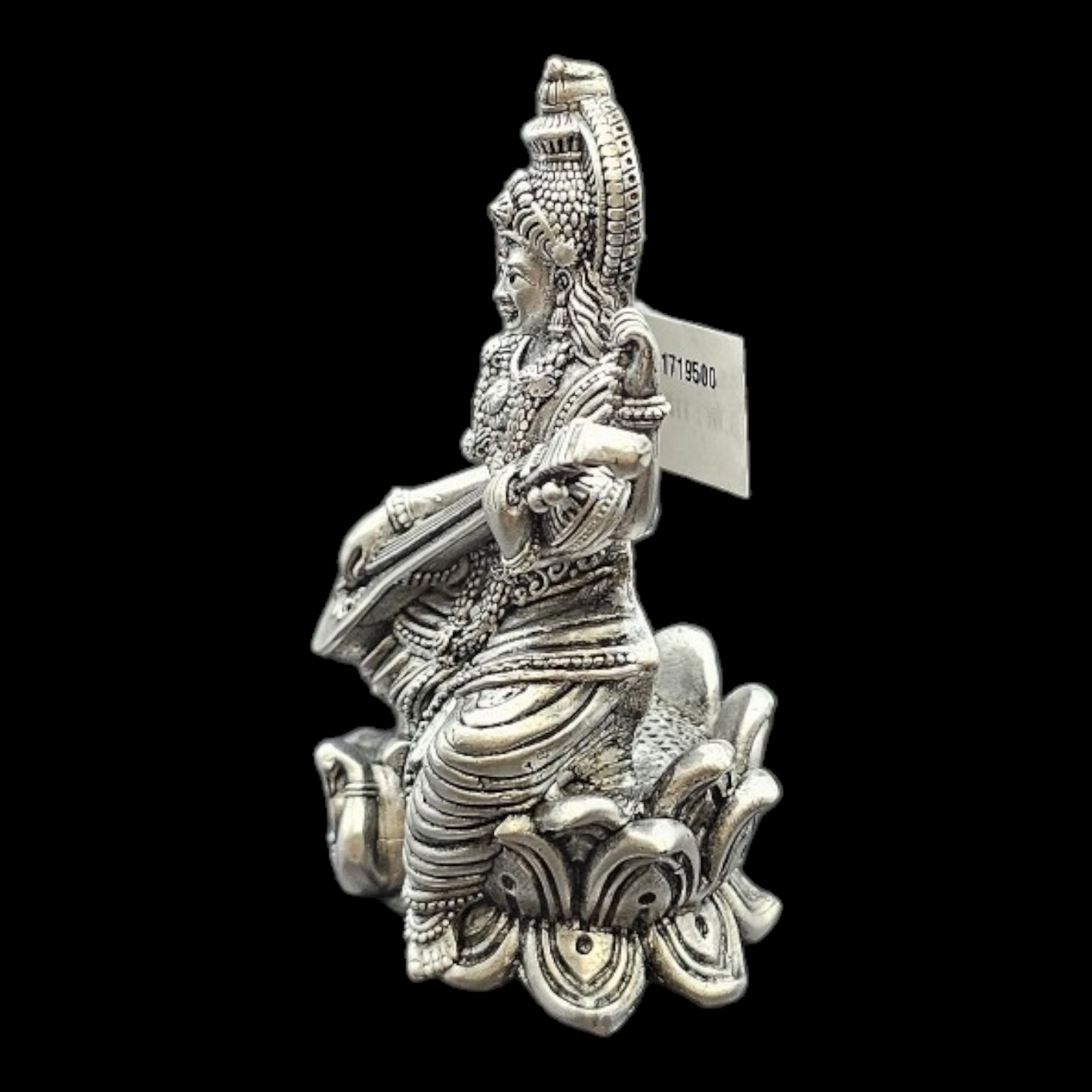 925 silver Goddess Saraswati 2D Idol