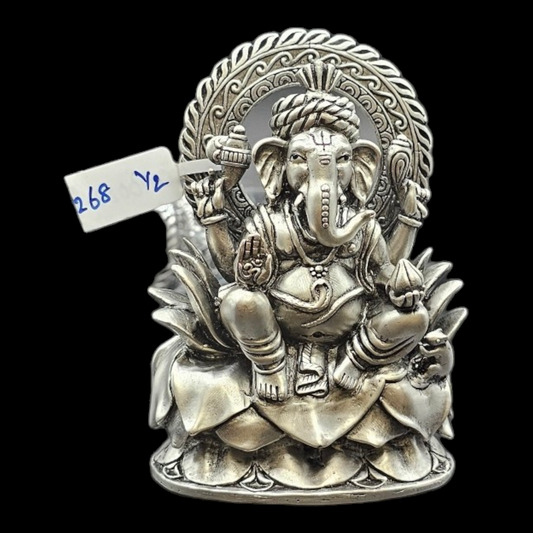 925 silver Lord Ganesha 3D solid Idol