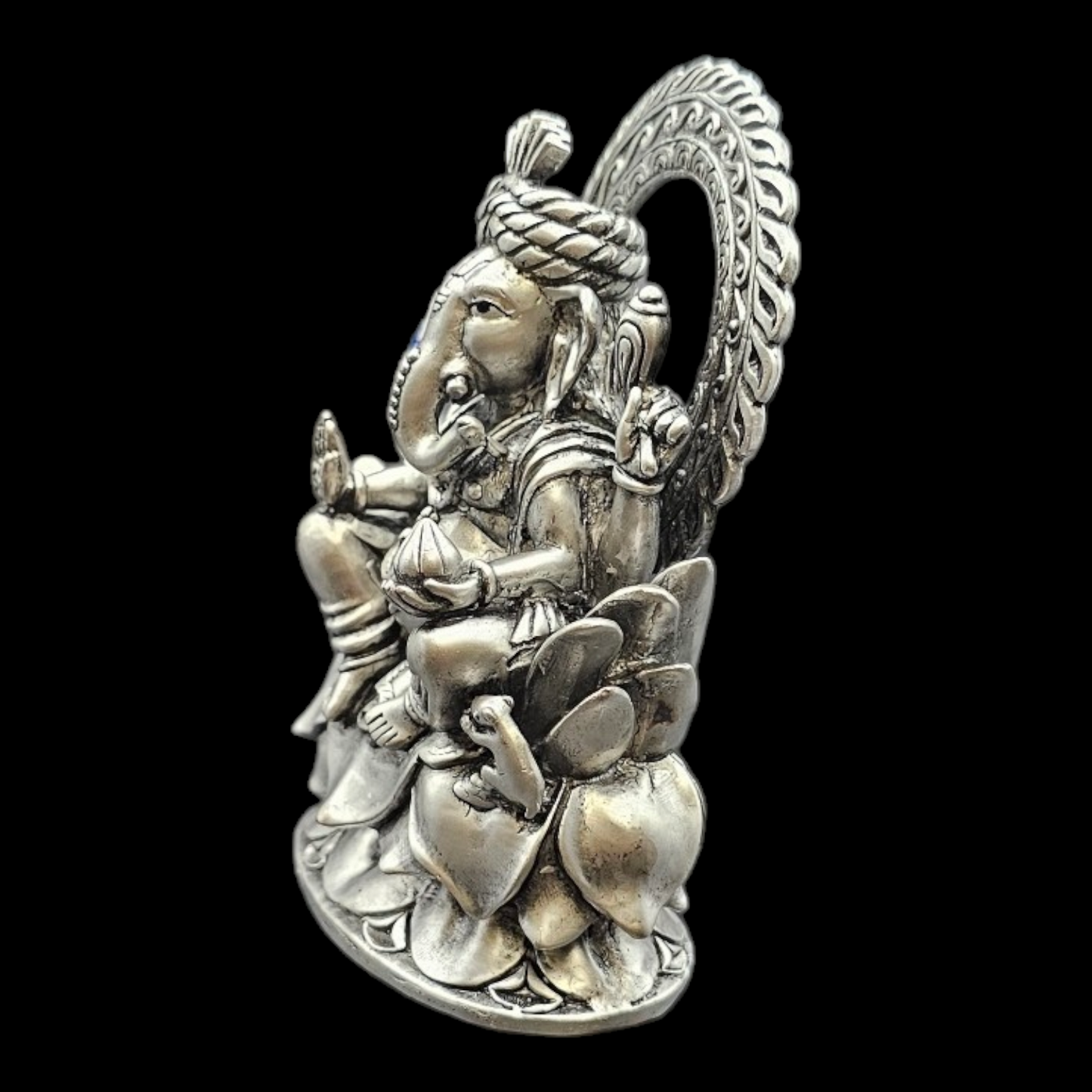 925 silver Lord Ganesha 3D solid Idol