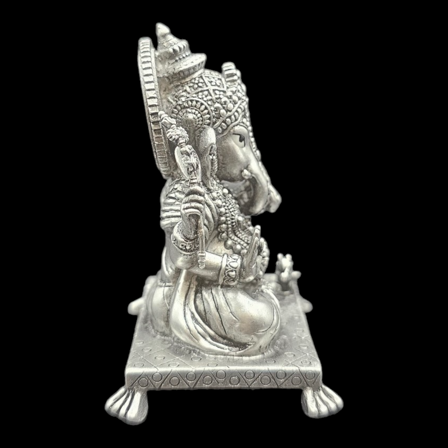 924 silver Lord Ganesha 3D Solid idol